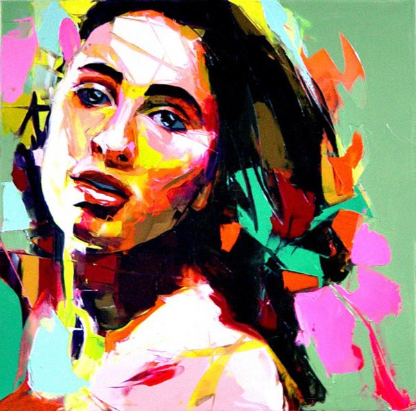 Francoise Nielly Portrait Palette Painting Expression Face074